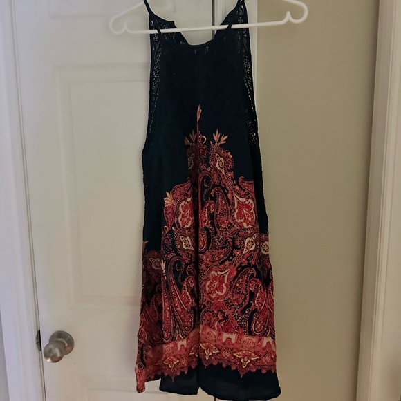 Free People NWT Shea Printed Slip Dress Navy Color - Picture 6 of 6